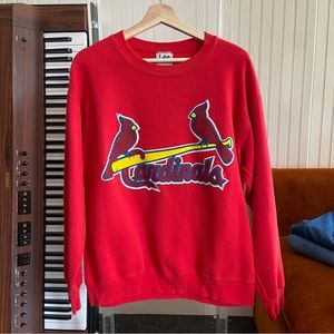 vintage cardinals lee sweatshirt size medium